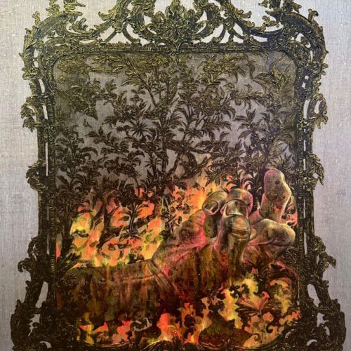 A soft sound in the fire