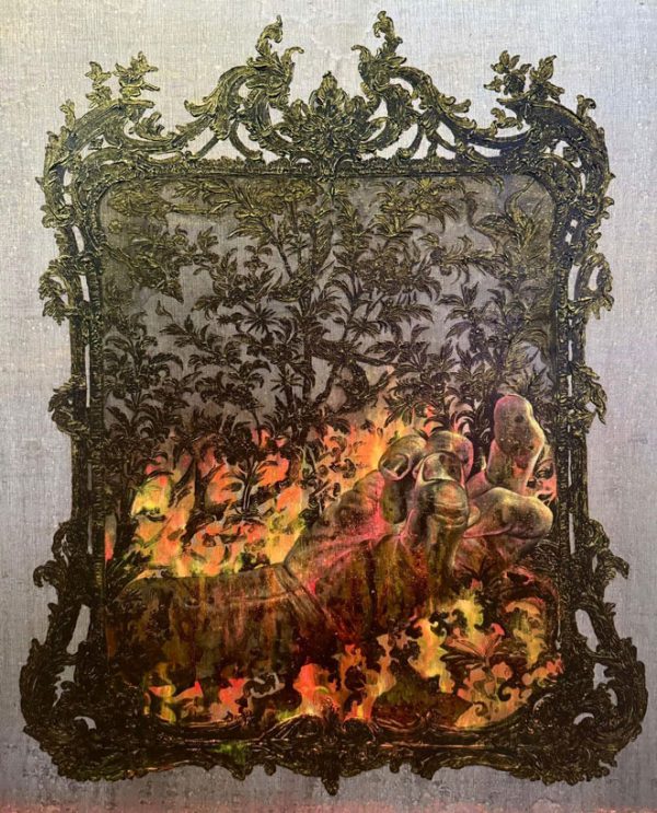 A soft sound in the fire